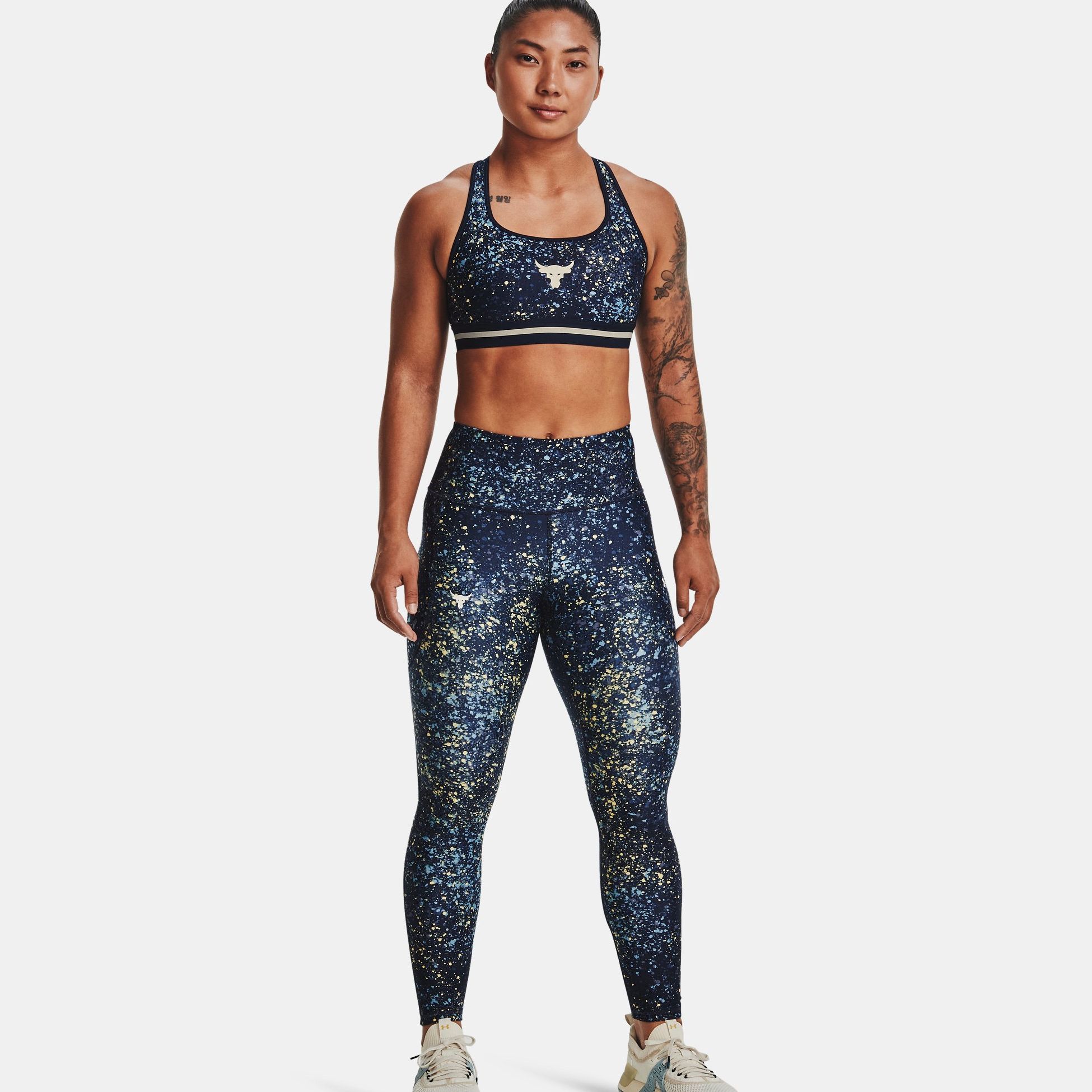 Leggings & Tights -  under armour Project Rock HG No-Slip Waistband Ankle Leggings